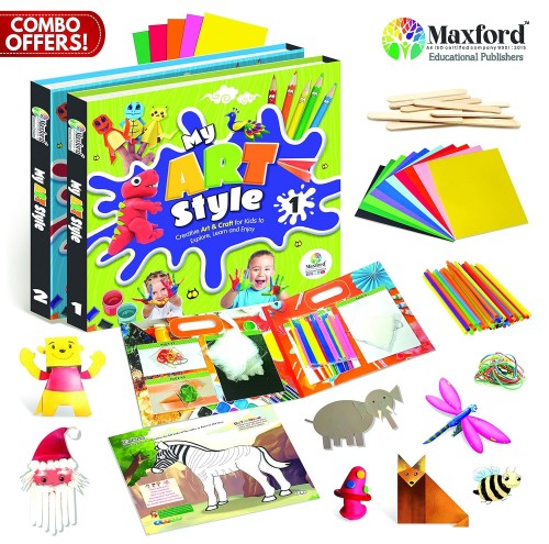 Combo Of Art and Craft Part 1 And 2 With Free Material Kit