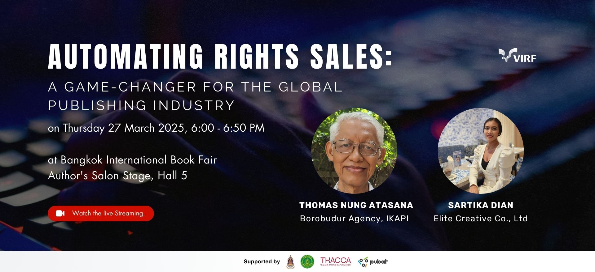 Automating Rights Sales: A Game-Changer for the Global  Publishing Industry, 27 March 2025, 5:30 - 6:30 PM